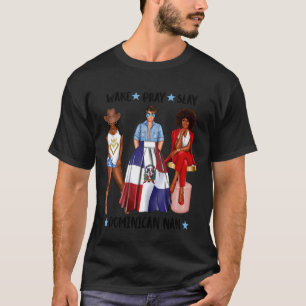 Camiseta Nana Dominicana Da Dominica Babá Avó Patriota