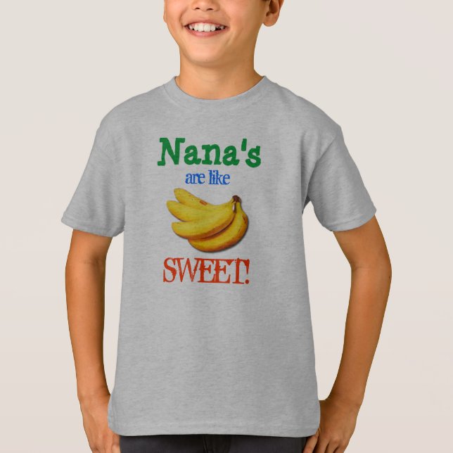 Camiseta Nana é como o Tshirt do DOCE das bananas (Frente)