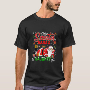 Camiseta Nana é um Papai noel de Natal malvado que se encan