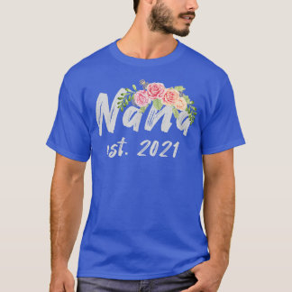 Camiseta Nana est 2021 Floral Graphics