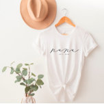 Camiseta Nana Grandma T-Shirt Personalizada<br><div class="desc">Estamos sempre a adicionar novas designs diariamente!</div>