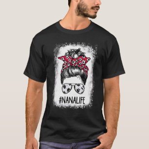 Camiseta Nana Life Soccer Nana Messy Bun Hair Moth