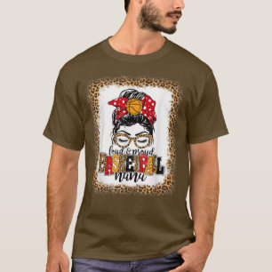 Camiseta Nana Messy Bun Mãe Leopard
