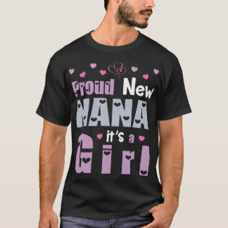 Camiseta Nana Nova Orgulhosa É Uma Avó Feliz Gran