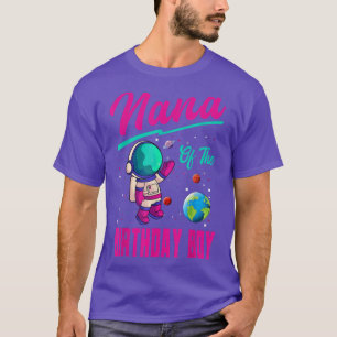 Camiseta Nana Of The Birthday Boy Space Party Planet Astron
