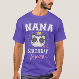 Camiseta Nana of The Birthday Princess Cute Panda Bear B-Da