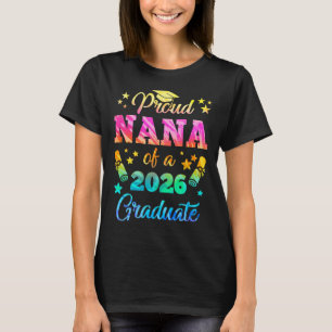 Camiseta Nana Orgulhosa De Um Graduado Da Turma De 2026 Sen