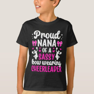 Camiseta Nana Orgulhosa De Uma Porrista Nana Cheer Nana Avó