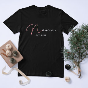 Camiseta Nana Personalizada - Avó Desde 20XX