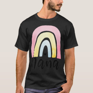 Camiseta Nana Rainbow For Women Grandma Dia de as mães Cris