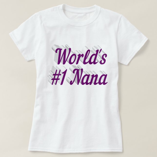 Camiseta Nana roxa T-Shirt (Frente do Design)