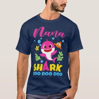 Camiseta Nana Shark Gift Cute Baby Shark Family Corresponde