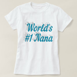 Camiseta Nana sky texto azul T-Shirt