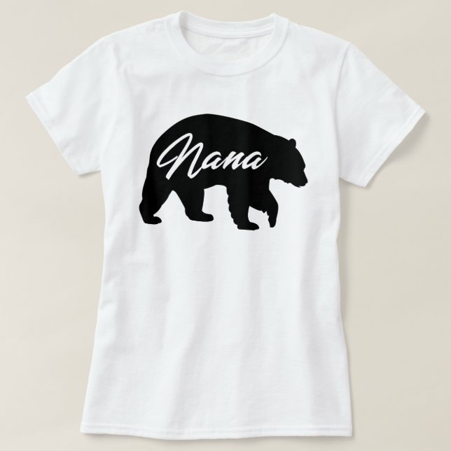 Camiseta nana urso (Frente do Design)