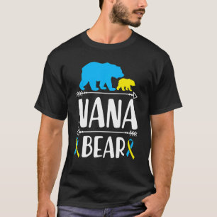 Camiseta Nana Urso Conscientização da Síndrome de Down Avó