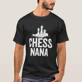 Camiseta Nana Xadrez de Uma Grande Nana Xadrez Jogadora de