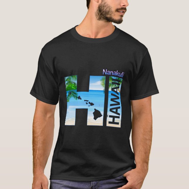 Camiseta Nanakuli Hi Hawaii Aloha - Férias Estaduais (Frente)