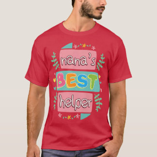 Camiseta Nana's Best Helper GrandChildren Netos vovó