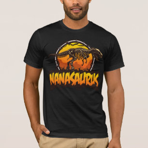 Camiseta Nanasaurus Funny T Rex Dinossaur Nana Saurus Famíl