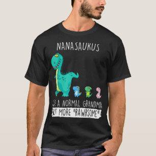 Camiseta Nanasaurus Rex Dinosaur Nana Dia de as mães Avó