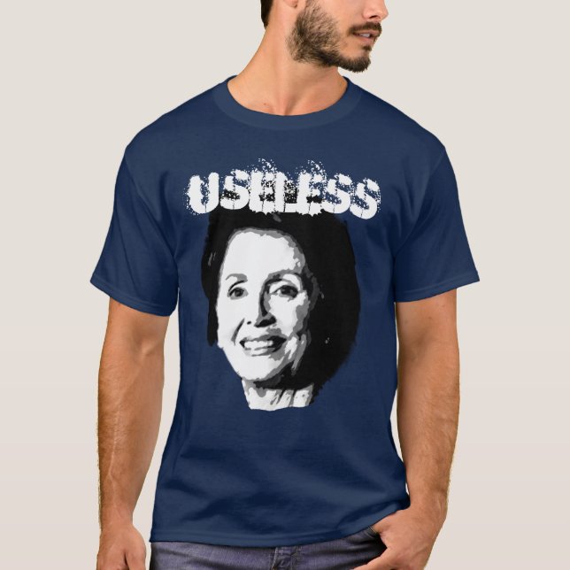 CAMISETA NANCY PELOSI É 2 INÚTEIS (Frente)