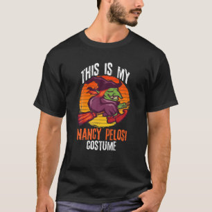 Camiseta Nancy Pelosi Halloween Costume Scary Flying Broo
