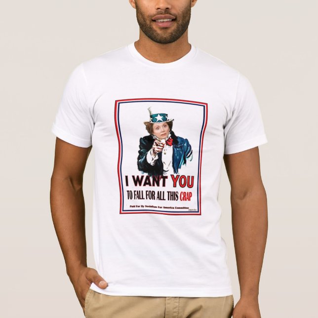 Camiseta Nancy Pelosi quê-lo (Frente)