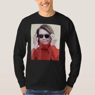 Camiseta Nancy Pelosi Sunglass Madam Auto-falante Memis Fem