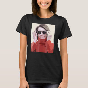 Camiseta Nancy Pelosi Sunglass Madam Auto-falante Memis Fem