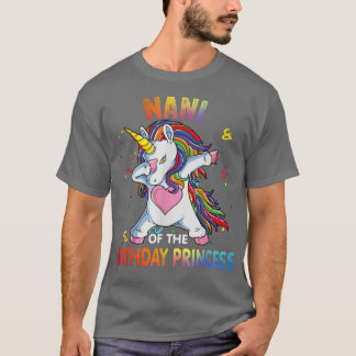Camiseta Nani Of The Birthday Girl Padre Gift Unicorn Birt