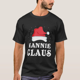 Camiseta Nannie Claus Xmas Gift Engraçado Grupo Familiar Co
