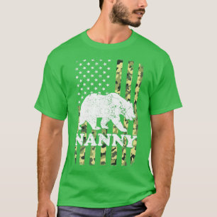 Camiseta Nanny Bear Camping Hipoteca Camouflage EUA