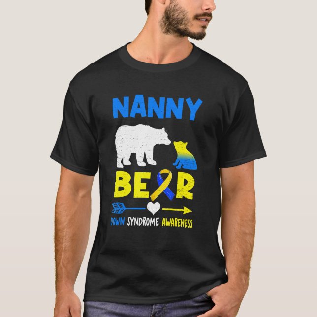 Camiseta Nanny Bear Family Correspondendo Síndrome de Sensi (Frente)