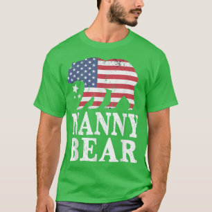 Camiseta Nanny Bear Patriotic Flag Matando Família 4th Of J