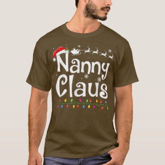 Camiseta Nanny Claus Engraçado Vovó Papais noeis Pijamas Na