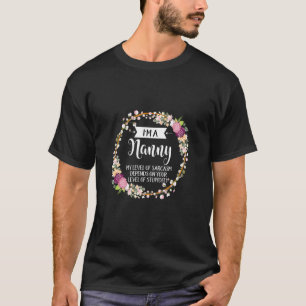 Camiseta Nanny Level Floral Para Mulheres