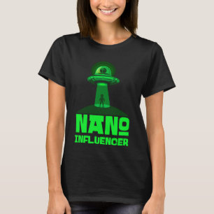 Camiseta Nano Influencia Espaço de Alienígena do Pun de Míd
