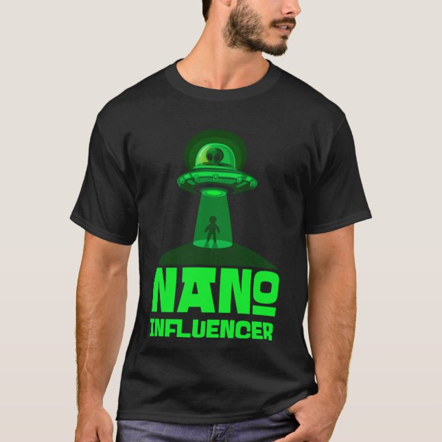 Camiseta Nano Influencia Espaço de Alienígena do Pun de Míd (Frente)