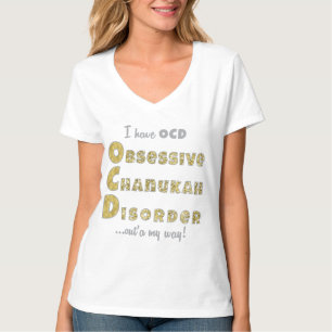 Camiseta Nano V-Neck T-Shirt "OCD" de Chanukah