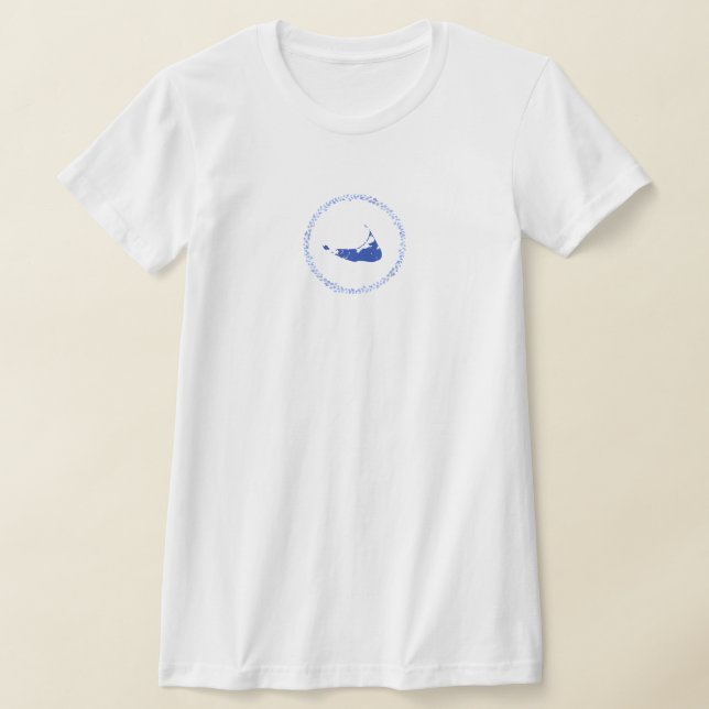 Camiseta Nantucket Blue and White Women's Tshirt (Postura )
