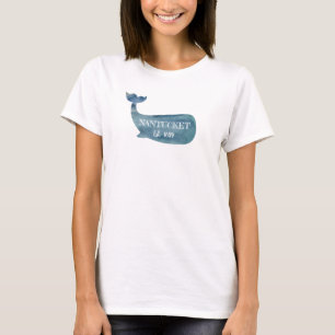 Camiseta Nantucket Blue Whale Beach