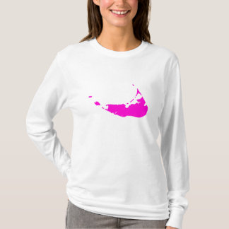 Camiseta Nantucket cor-de-rosa customizável