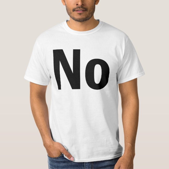Camiseta Não (Frente)