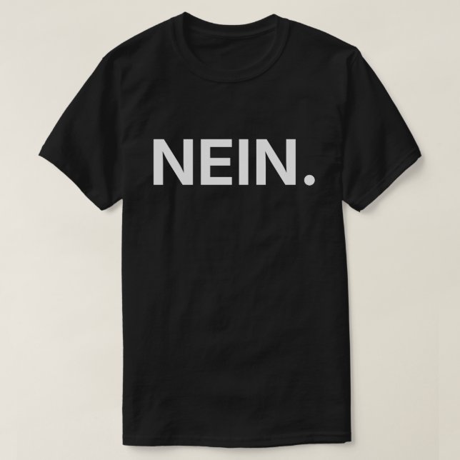 CAMISETA NÃO. (Frente do Design)