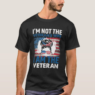 Camiseta Não a esposa do veterano. Sou a mulher militar mai
