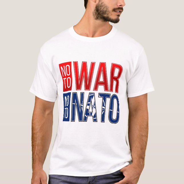 CAMISETA NÃO À GUERRA | NÃO À NATO (Frente)