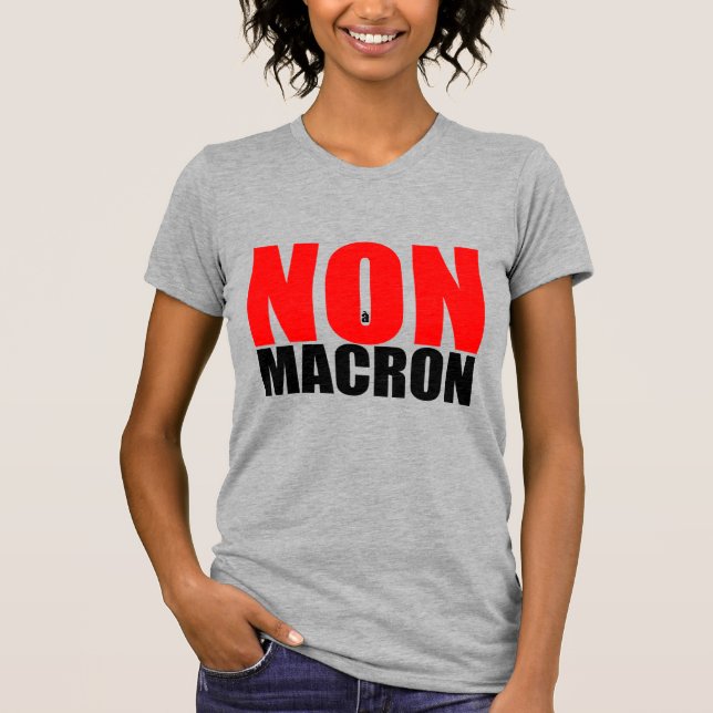 CAMISETA NÃO À MACRON (Frente)