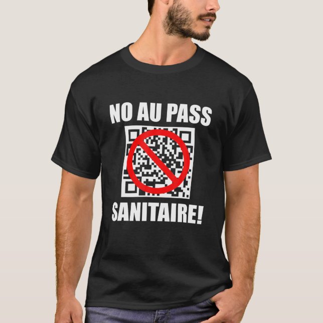 Camiseta Não À Passagem Sanitária, Não À Vacina (Frente)