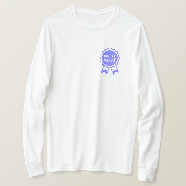 Camiseta Não a pior fita azul (Frente do Design)