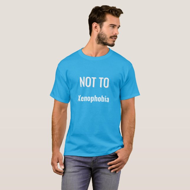 Camiseta NÃO À Xenofobia (Frente Completa)